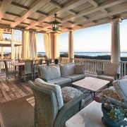 Covered deck with a view