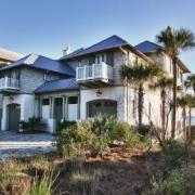 Exterior view of custom beach home