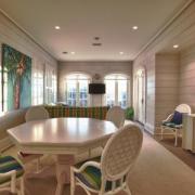 Relaxing dining area with paneling